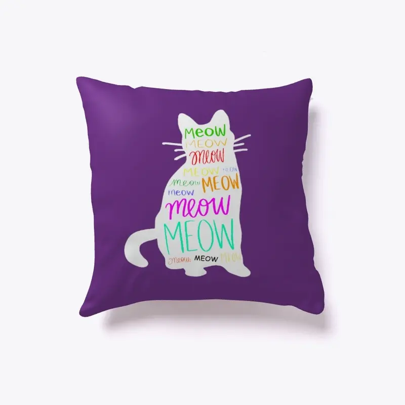 Meow (White on colors)